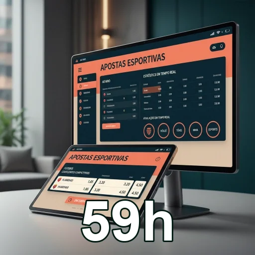 Login seguro da 59h no celular com interface leve