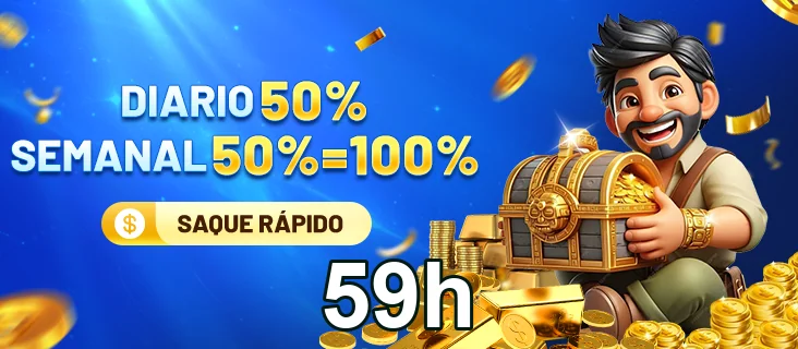 Cards com promoções atuais na plataforma 59h